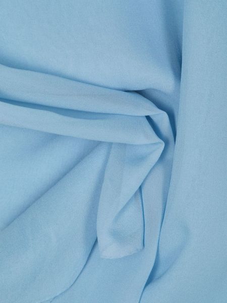 Krepový šifonový hedvábný šál D'aniello modrý