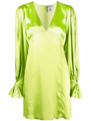 Plisirana obleka Semicouture zelena