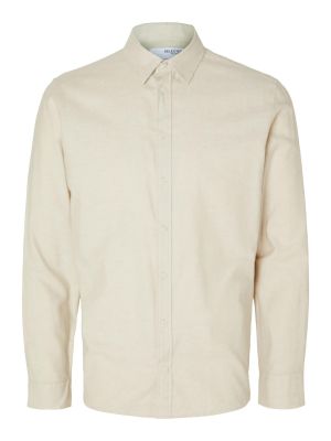 Skjorte Selected Homme beige