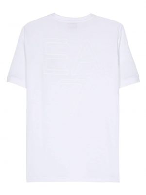 T-shirt avec applique Ea7 Emporio Armani blanc