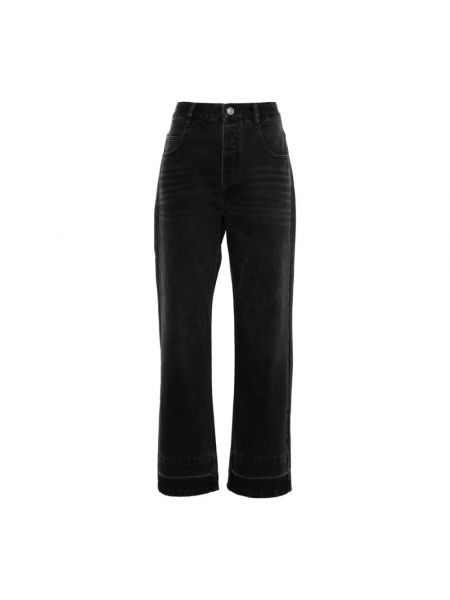 Czarne proste jeansy Isabel Marant