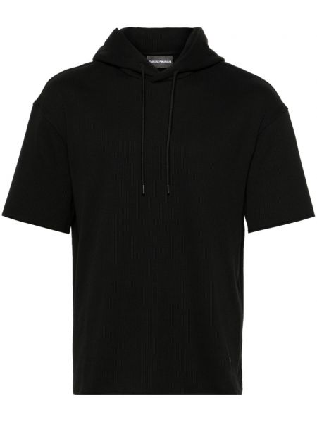 Bluza z kapturem Emporio Armani czarna