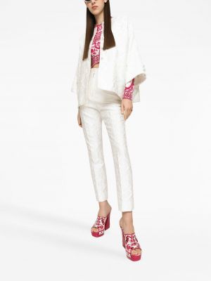 Kalhoty Dolce & Gabbana bílé