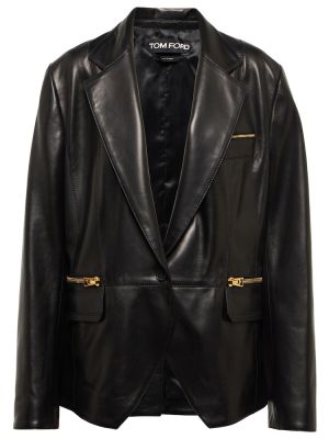 Kožené sako Tom Ford čierna