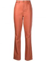 Оранжеви дамски прави панталони