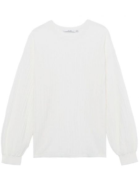 Transparenter sweatshirt B+ab weiß
