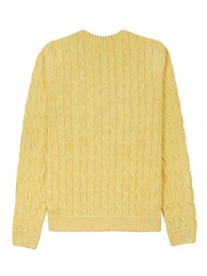 Haftowany sweter Sporty And Rich żółty
