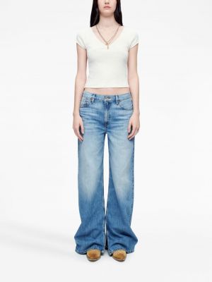 Modré džíny s nízkým pasem relaxed fit Re/done