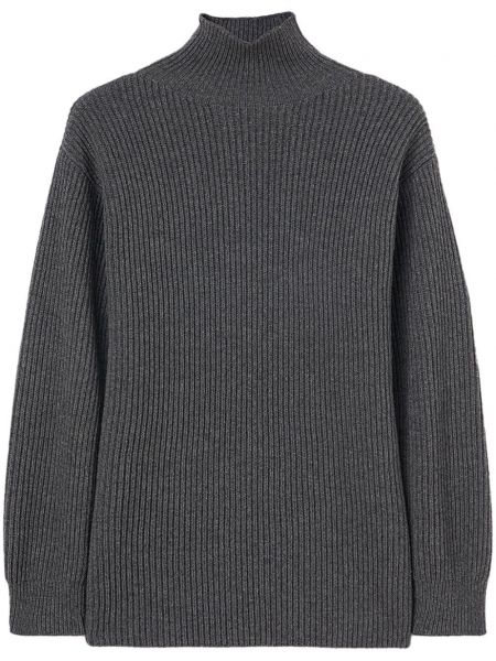 Дълъг пуловер Jil Sander сиво
