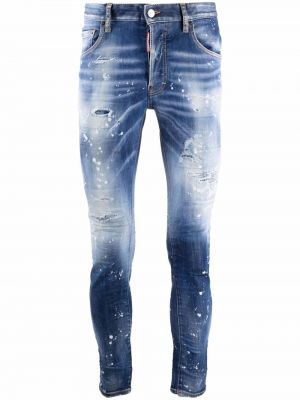 Skinny fit-jeans Dsquared2 blå