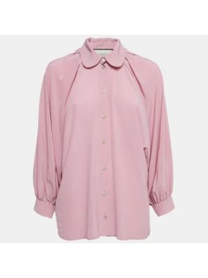 Blusa de seda Gucci Vintage rosa
