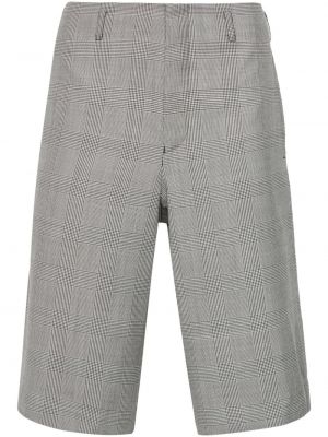 Volnene kratke hlače s karirastim vzorcem Comme Des Garçons Homme Plus