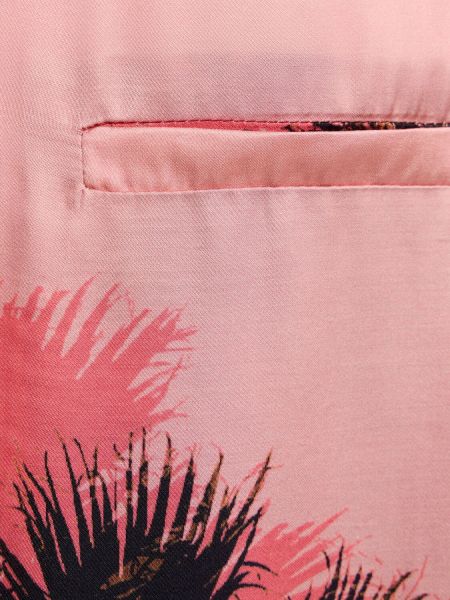 Raštuota marškiniai iš viskozės Laneus rožinė