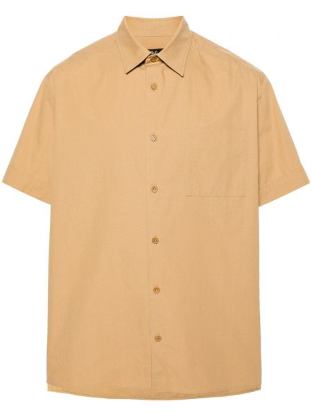 Medvilninė marškiniai A.p.c. ruda