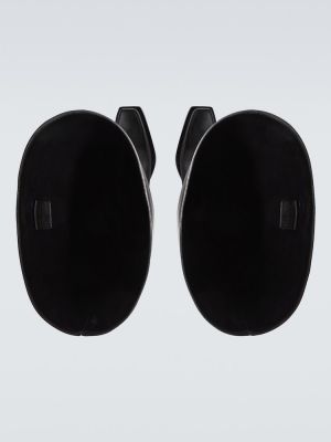 Kožené gumáky Balenciaga čierna