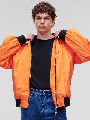 Veste en jean Karl Lagerfeld Jeans orange