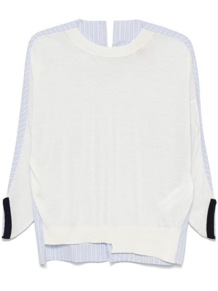 Lang sweater Semicouture hvid