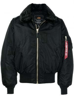 Lang jakke Alpha Industries svart