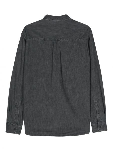 Camicia jeans di cotone Isabel Marant grigio