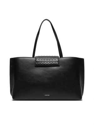 Shopper handtasche mit taschen Calvin Klein schwarz