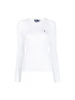 Sweter bawełniany Polo Ralph Lauren biały