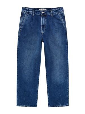 Plisované džínsy Pull&bear modrá