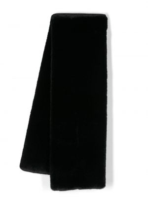 Fular din fleece Saint Laurent negru