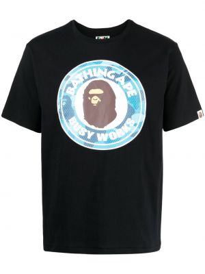 Памучна тениска A Bathing Ape® черно