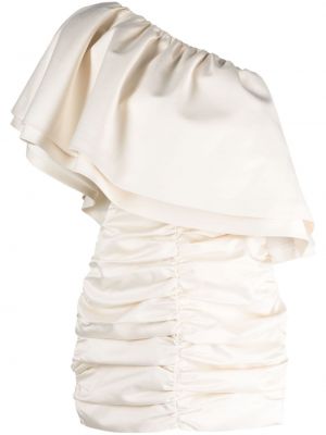 Plisseeritud kleit Rotate valge