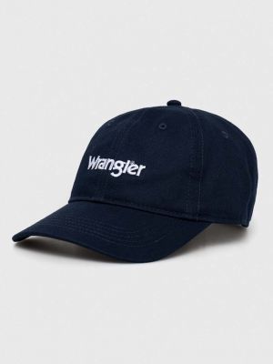 Памучна шапка с козирки с апликация Wrangler
