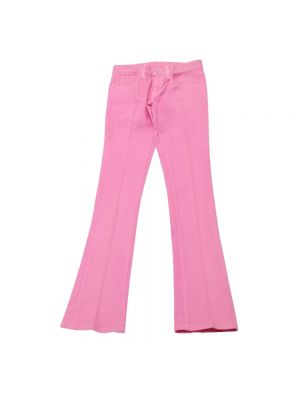 Jeansy bawełniane Ralph Lauren Pre-owned różowe