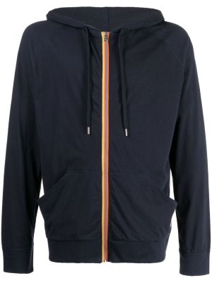 Blixtlås hoodie Paul Smith blå