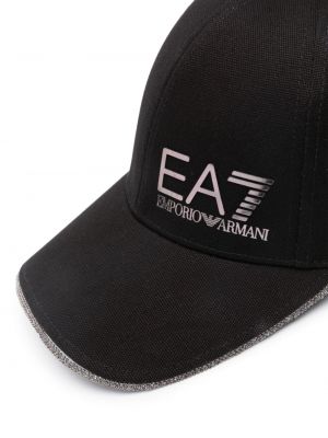 Cap aus baumwoll mit print Ea7 Emporio Armani