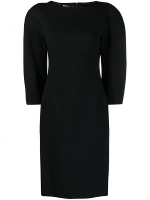 Midi šaty Versace černé