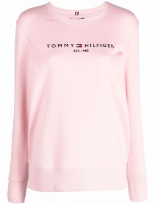 Brodert sweatshirt Tommy Hilfiger rosa