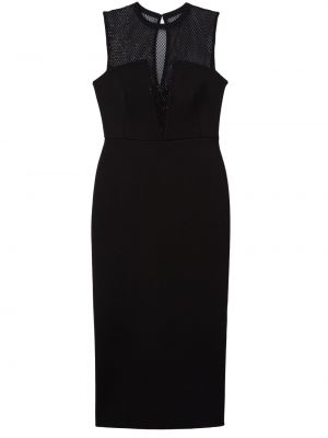 Мрежеста вечерна рокля St. John черно