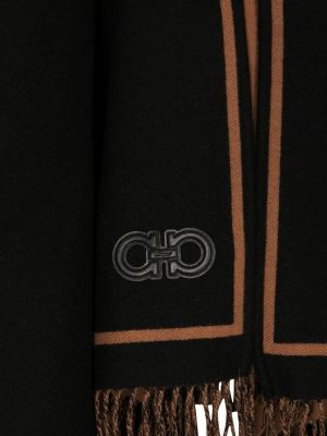 Pruhovaná bunda s třásněmi Ferragamo černá