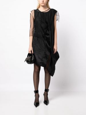 Sukienka midi asymetryczna Undercover czarna