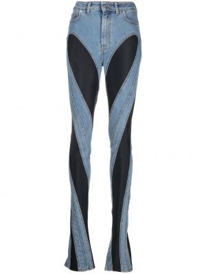 Relaxed fit flare jeans Mugler blå