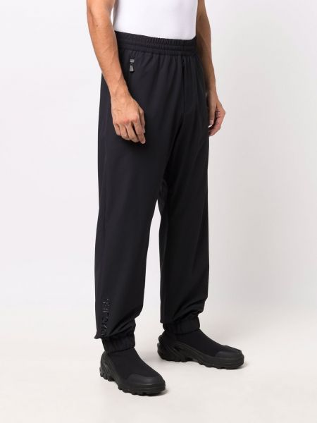 Rovné kalhoty na zip Moncler Grenoble černé