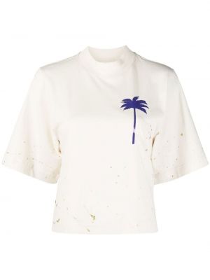 Oversized t-shirt Palm Angels vit