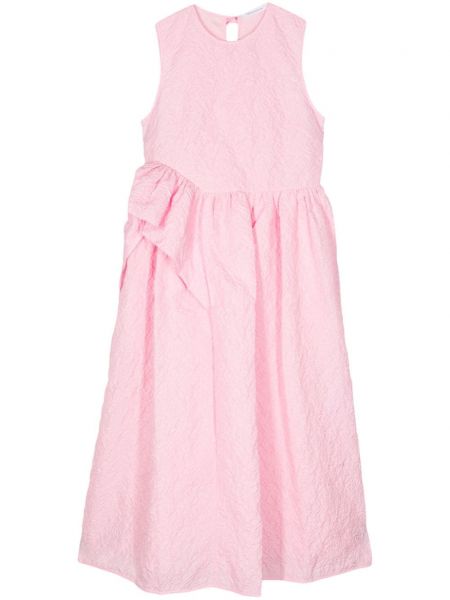 Midi šaty Cecilie Bahnsen růžové