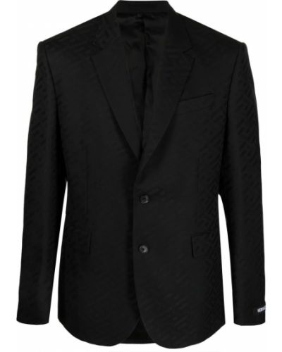Woll blazer Versace schwarz