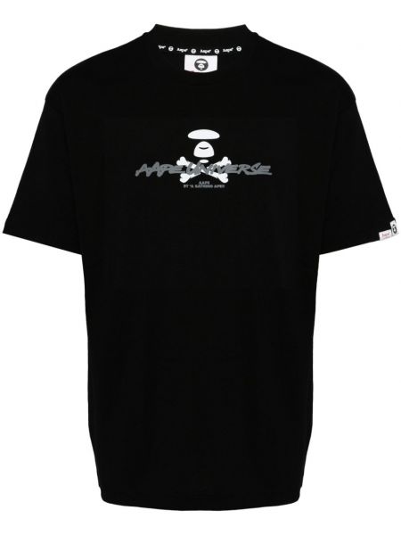 Puuvilla t-paita Aape By *a Bathing Ape® musta