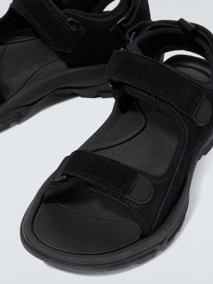 Kožené sandály Comme Des Garãons Homme černé