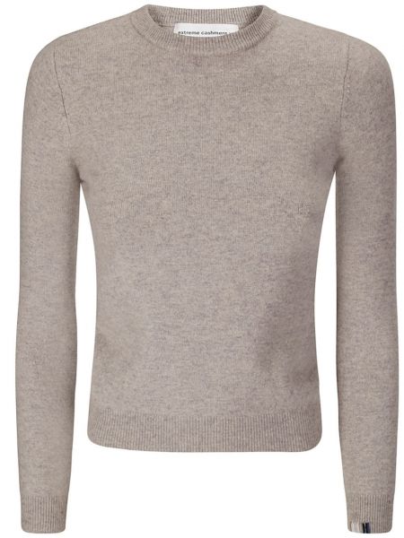 Kasmirmatto crewneck collegepaita Extreme Cashmere harmaa