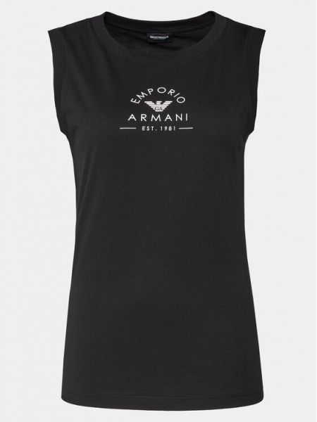 Marškinėliai Emporio Armani juoda