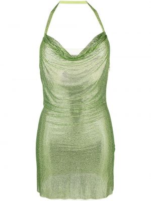 Křišťálové mini šaty Giuseppe Di Morabito zelené
