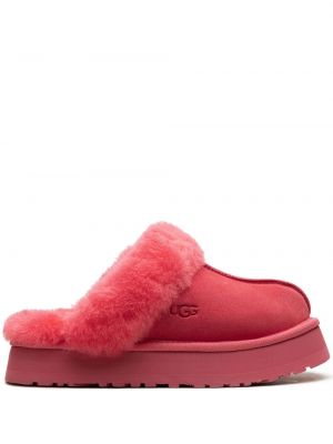 Papuče s platformom Ugg ružičasta