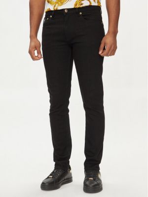 Pantaloni chino slim fit Versace Jeans Couture negru